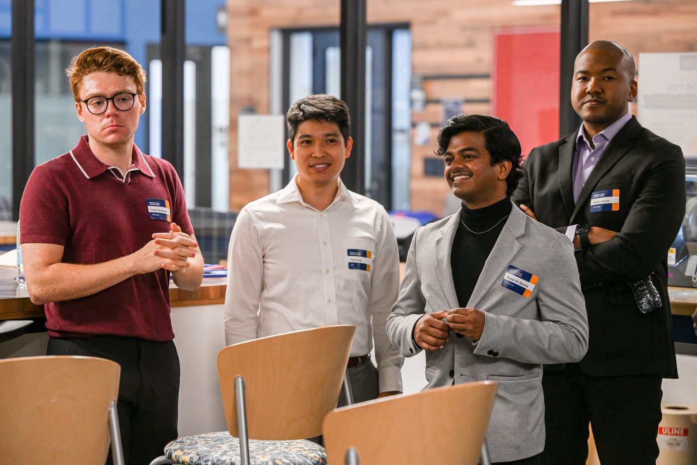 Sri Harsha Soma with fellow founders at the Techstars Emory Founder Catalyst program